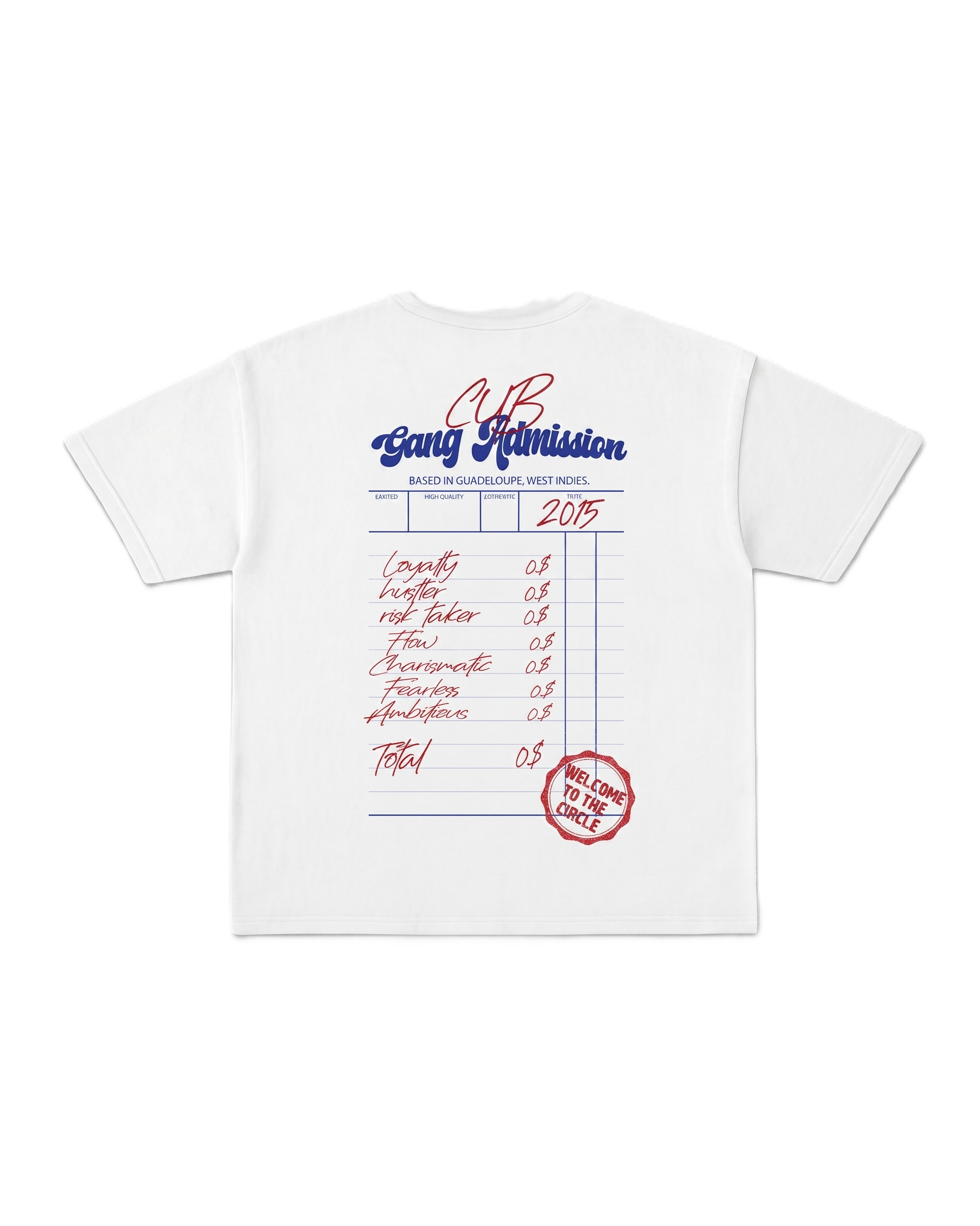 CUB Gang Admission T-shirt oversize